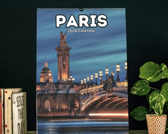 Paris Wall Calendar 2024