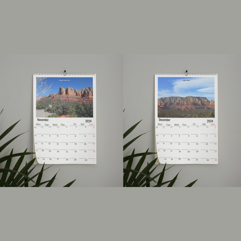 Sedona Wall Calendar 2024 Etsy