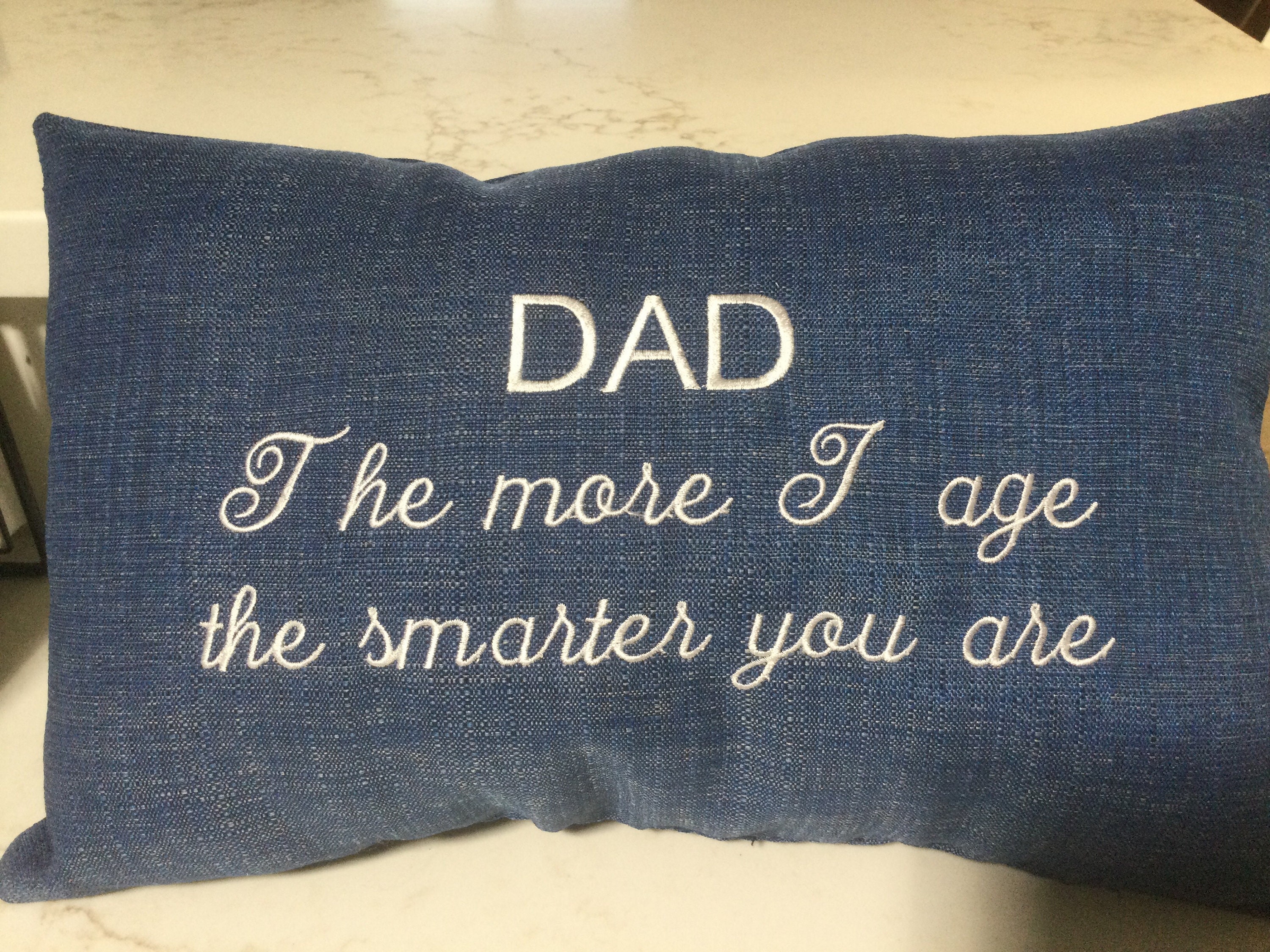 Father's Day Dad Quote Decorative Pillow Etsy