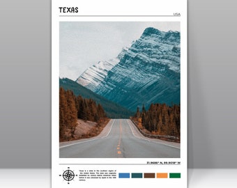 Texas Digital Download, Texas Poster Print, Texas Poster, Texas Print, Texas Photo, Texas Wall Art, Texas Travel Poster