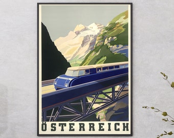 Austria Poster Print, Austria Travel Poster, Austria Canvas Print,Austria Poster,Austria Wall Decor,Framed Austria Poster,Austria Art Print