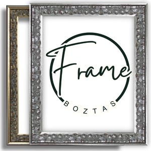 Handcrafted Ayous Wood Picture Frame: Gold or Silver, Custom Size