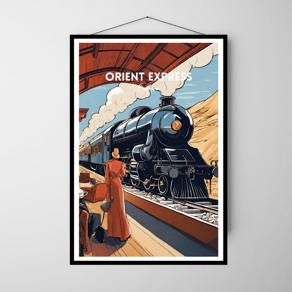 Orient Express Poster Print, Orient Express Travel Poster,Orient Express Poster Print,Orient Express Wall Decor,Framed Orient Express Poster