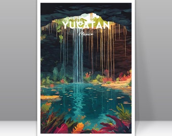 Yucatan Digital Download, Yucatan Poster Print, Yucatan Poster, Yucatan Print, Yucatan Photo, Yucatan Travel Print, Mexico Poster Print