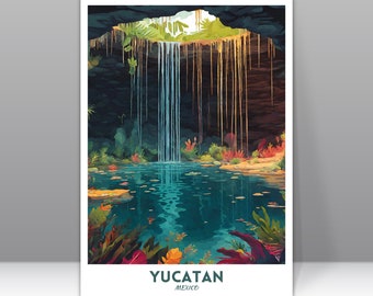 Yucatan Digital Download, Yucatan Poster Print, Yucatan Poster, Yucatan Print, Yucatan Photo, Yucatan Travel Print, Mexico Poster Print