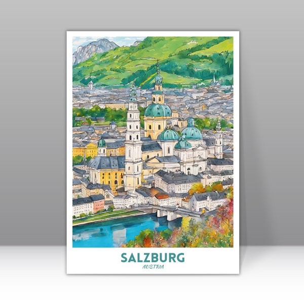 Salzburg Print, Salzburg Wall Art, Salzburg Poster, Salzburg Photo, Salzburg Poster Print, Salzburg Wall Decor, Austria Poster Print