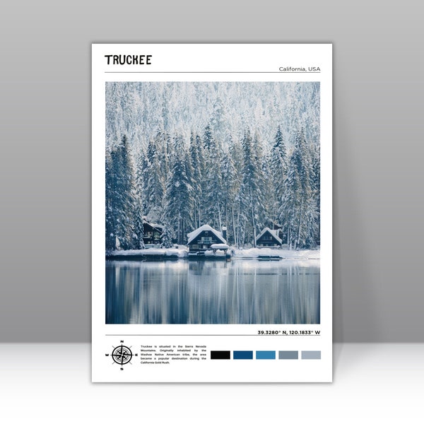 Truckee Print, Truckee Wall Art, Truckee Poster, Truckee Photo, Truckee Poster Print, Truckee Wall Decor, Truckee Poster Print, California