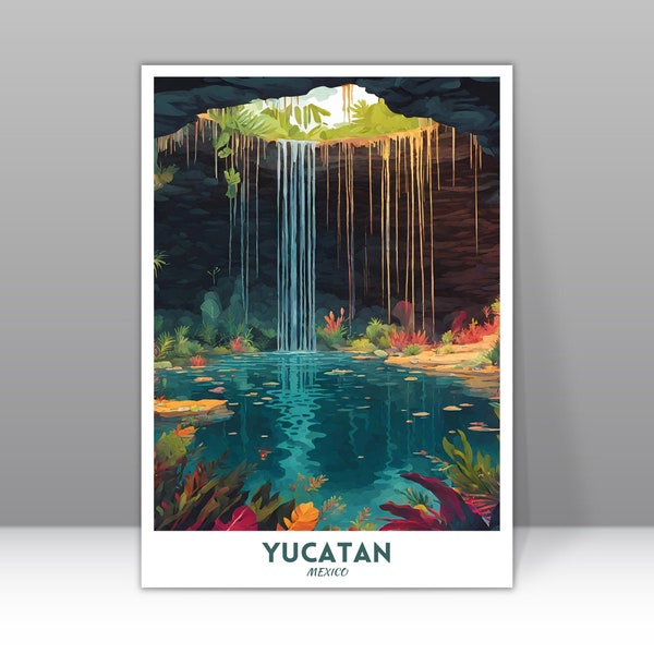 Yucatan Digital Download, Yucatan Poster Print, Yucatan Poster, Yucatan Print, Yucatan Photo, Yucatan Travel Print, Mexico Poster Print