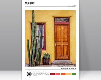 Tucson Digital Download, Tucson Poster Print, Tucson Wall Art, Tucson Poster, Tucson Print, Tucson Travel Poster, Tucson Art, Arizona