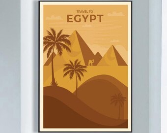 Egypt Poster Print, Egypt Travel Poster, Egypt Poster,Egypt Travel Art, Egypt Poster Print, Egypt Canvas Print, Framed Egypt Print
