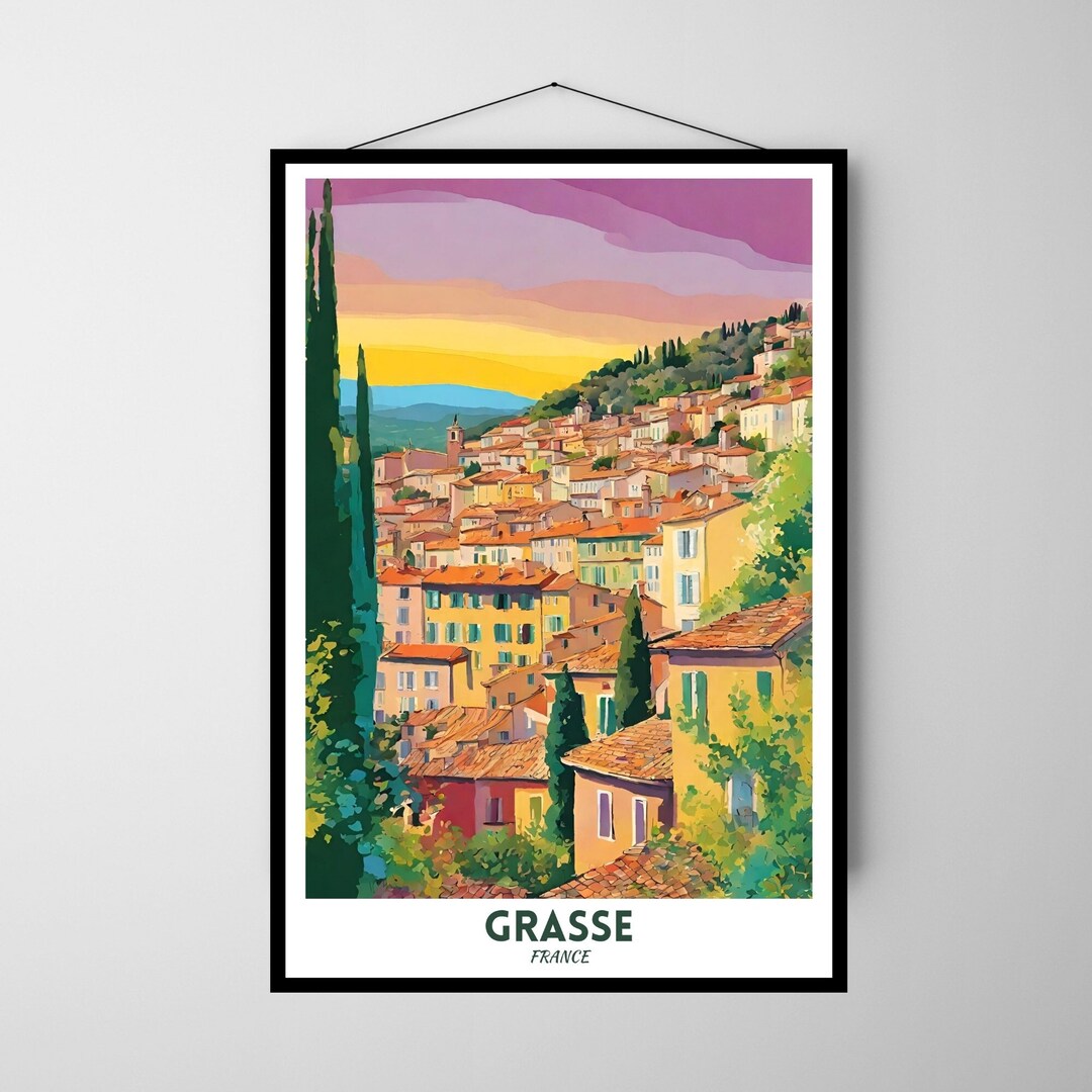 Grasse Digital Download, Grasse Poster Print, Grasse Poster, Grasse ...