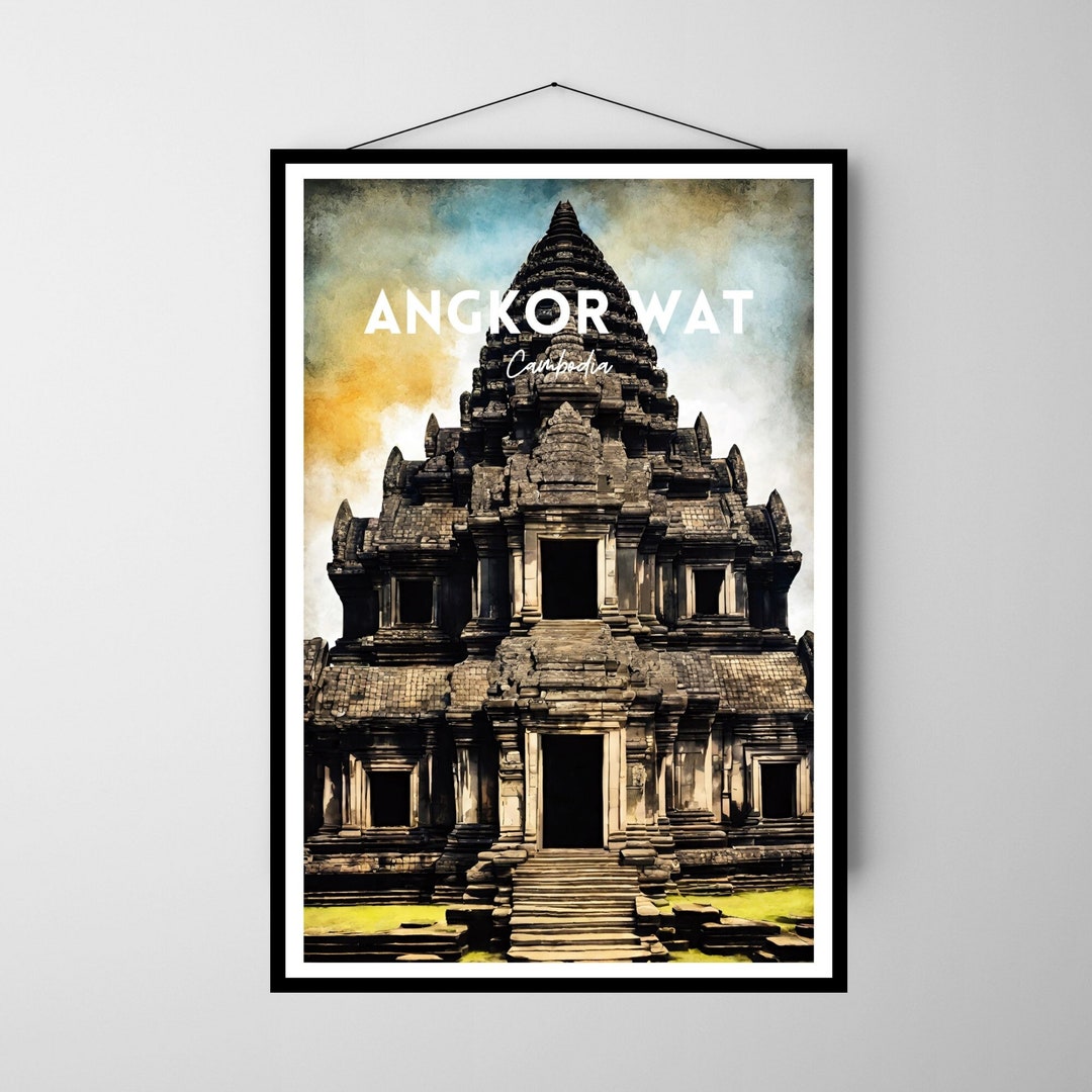Angkor Wat Print, Angkor Wat Wall Art, Angkor Wat Poster, Angkor Wat ...