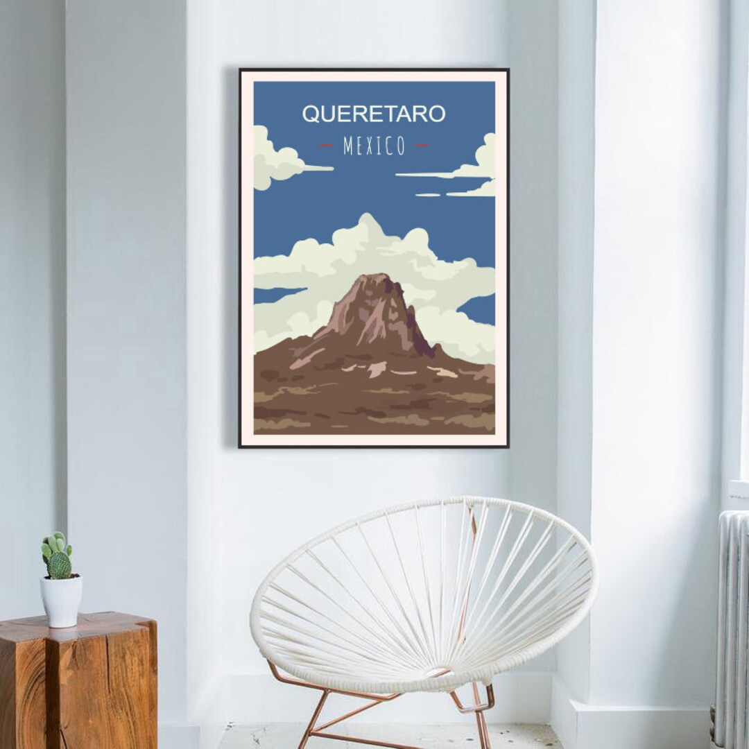 Queretaro Poster Print Queretaro Travel Poster Queretaro Etsy