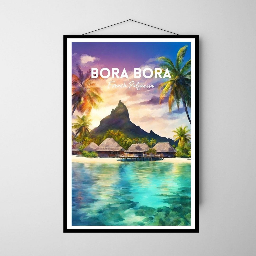 Bora Bora Digital Download, Bora Bora Poster Print, Bora Bora Poster ...
