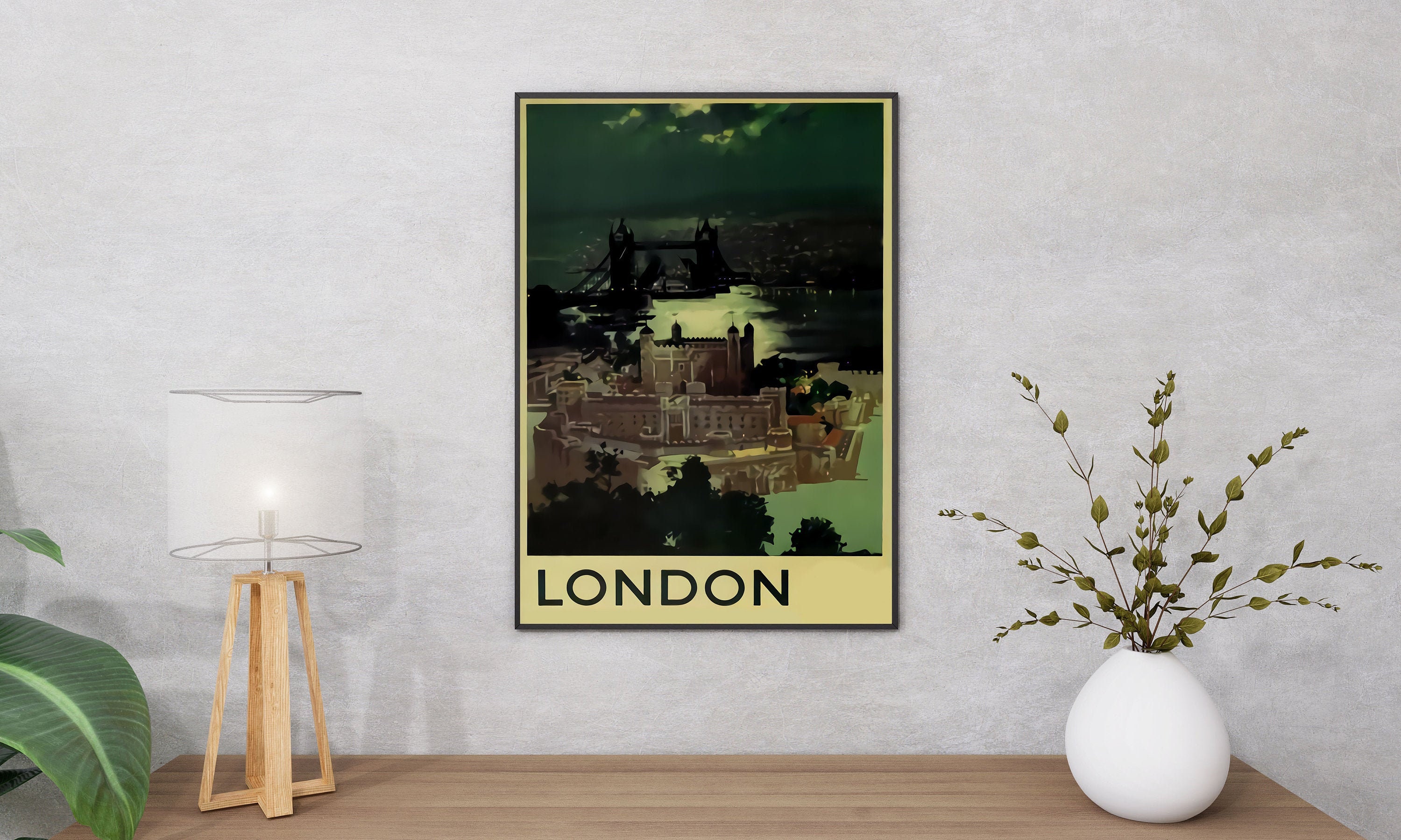 London Poster Vintage Travel Poster Poster Print Travel | Etsy