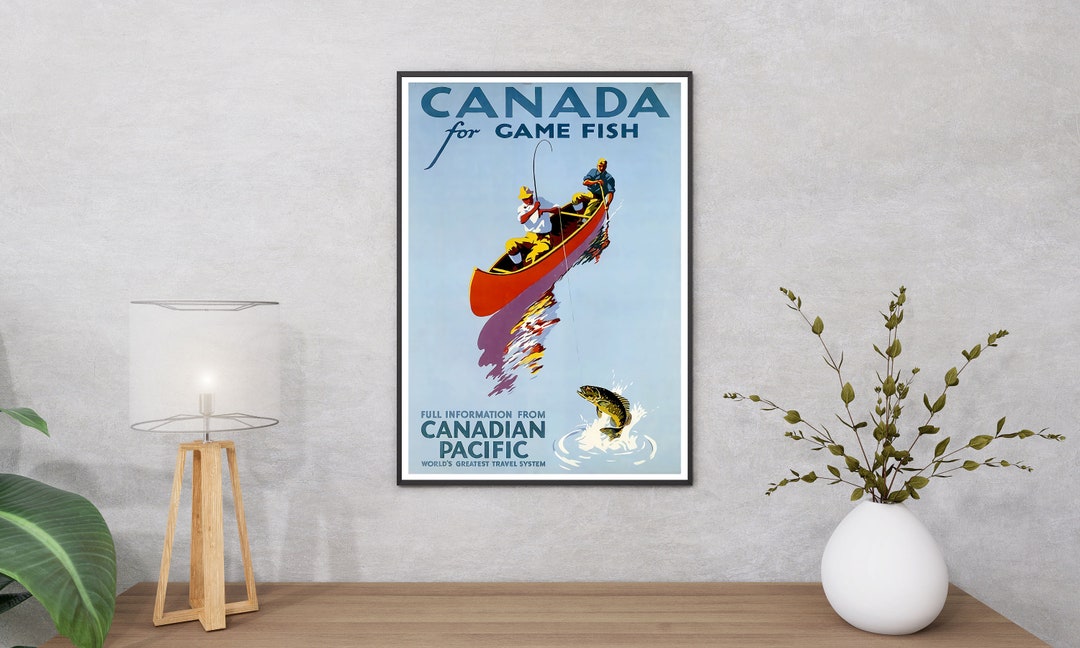 Canada Poster Print Canada Travel Poster Canada Print Etsy