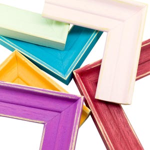 Distressed Frame, Weathered Frame, Choose Your Color and Size, Picture Frame Ready To Hang With Protective Acrylic Glass, 8x10, 11x14, 4x6