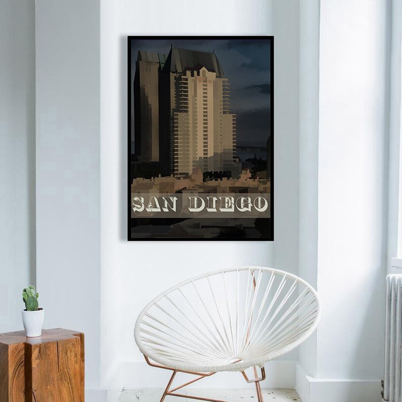 San Diego Poster California Poster Vintage Travel Poster Etsy