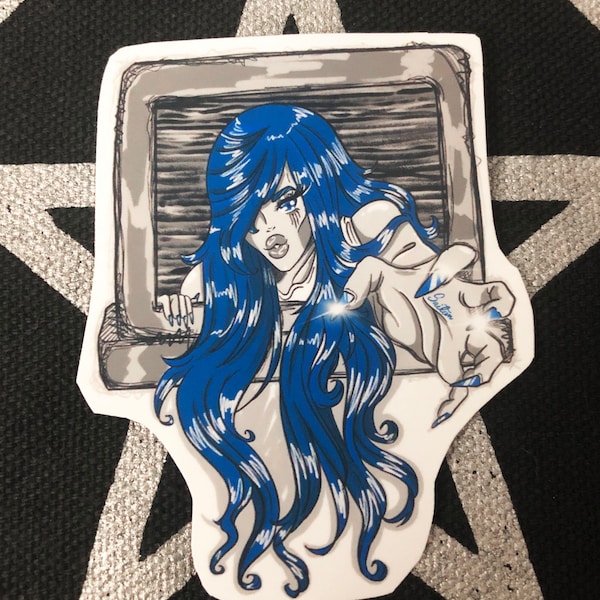 Sadako from the ring vinyl sticker