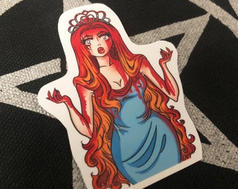 Carrie horror movie vinyl sticker