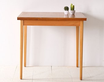 Vintage Scandinavian Extendable Square Dining Table - 1950s Nordic Design