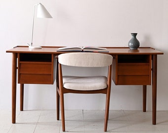 Vintage Danish Design 1960s Teak Office Desk