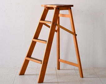 Vintage Swedish Wooden Step Ladder