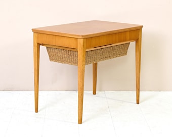 MidCentury Vintage Sewing Table - Eclectic Scandinavian Retro Coffee Table - Home Decor Design