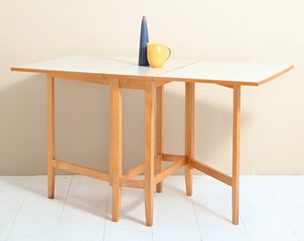 MidCentury Extendable Scandinavian Table by Edsby Verken, Original Danish Style 1960s