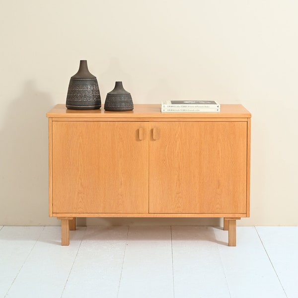 MidCentury Scandinavian Oak Sideboard / TV Stand, Original 1970s Scandinavian Retro Design