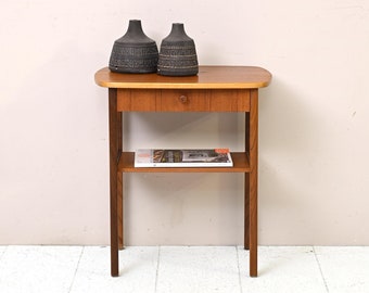 MidCentury Danish Teak Nightstand, Vintage Danish Scandinavian Style