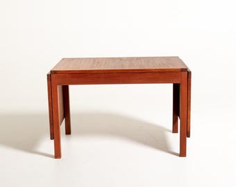 Børge Mogensen 5360 Teakhouten tafel voor Fredericia, Vintage Deense uitschuifbare salontafel, Mid Century opvouwbare bladeren, jaren 1960