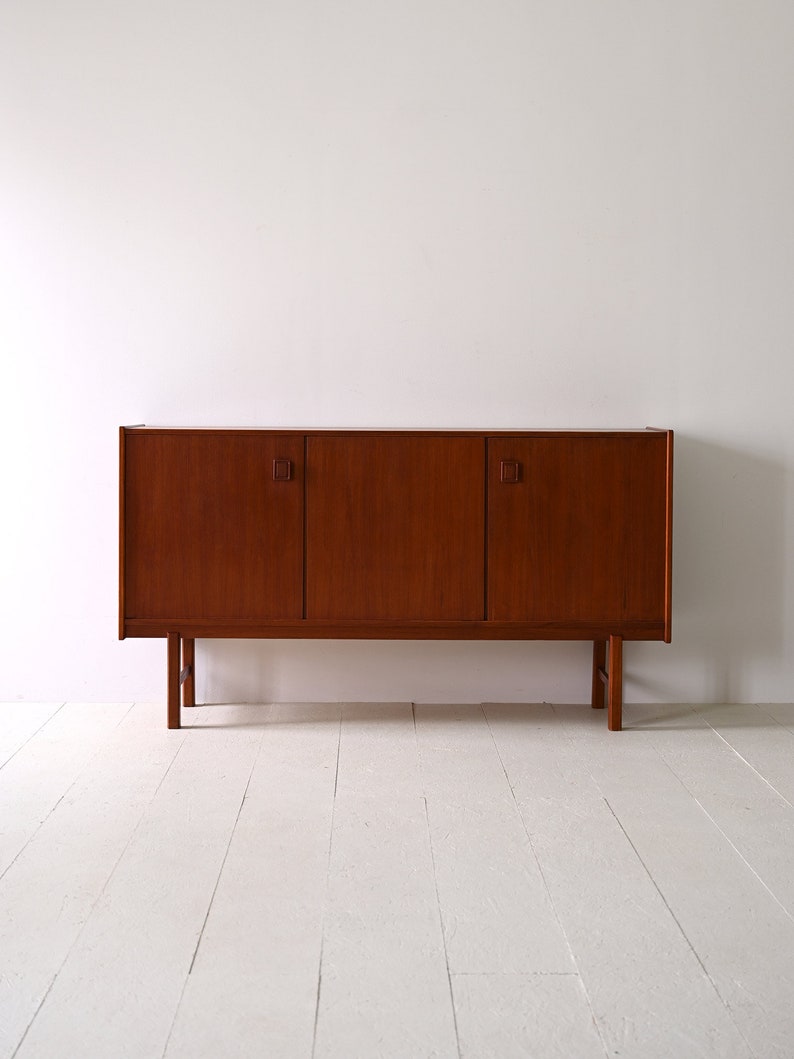 1950s Scandinavian Teak Sideboard Classic Design, Timeless Elegance image 2