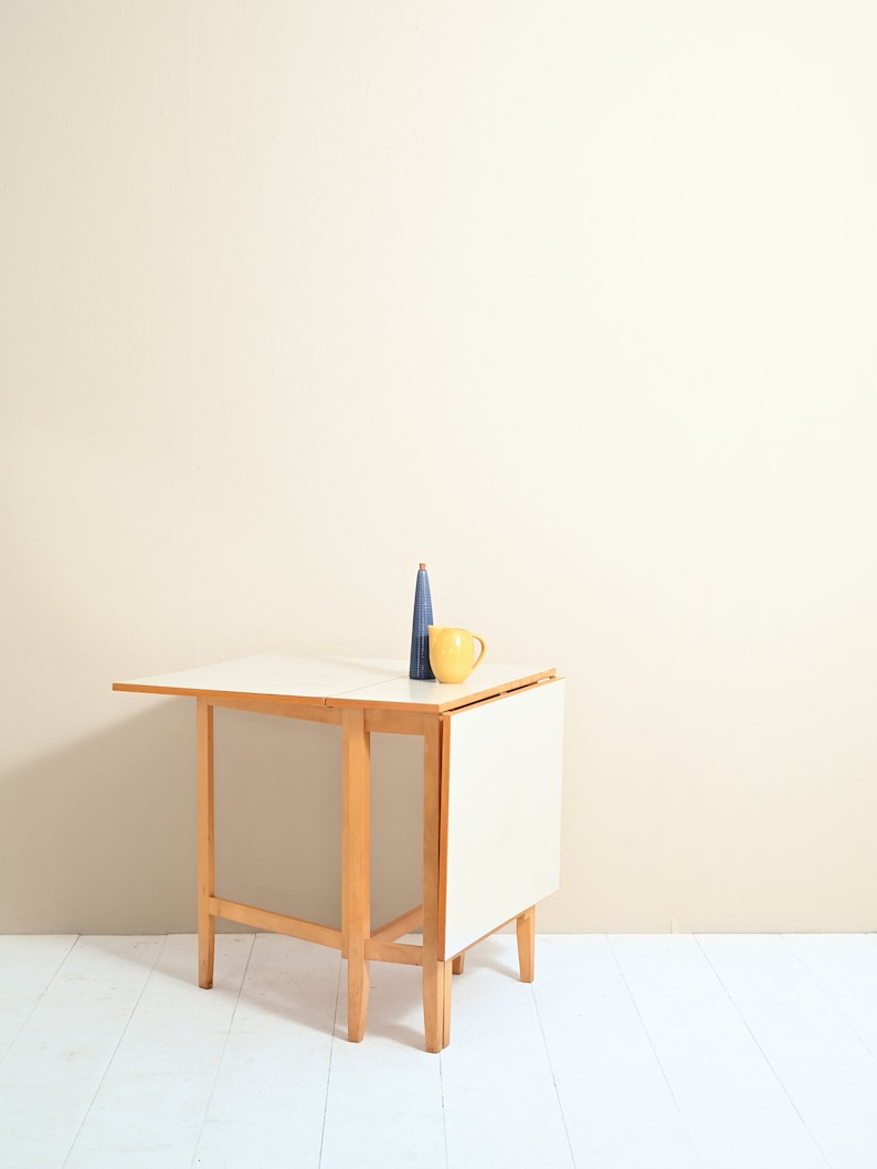 MidCentury Extendable Scandinavian Table by Edsby Verken, Original Danish Style 1960s image 2
