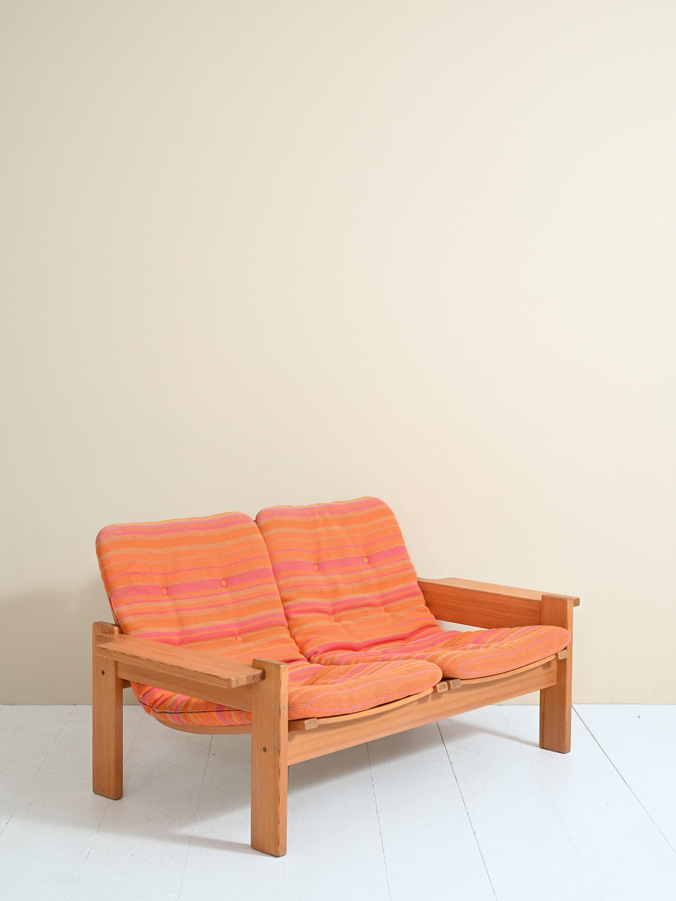 Canapé Vintage Deux Places Yngve Ekström, Style Scandinave Danois Original, Rétro