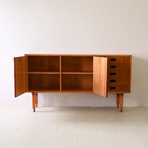 Scandinavian Teak Sideboard with Drawers Nordic Vintage Elegance from the 60s image 2