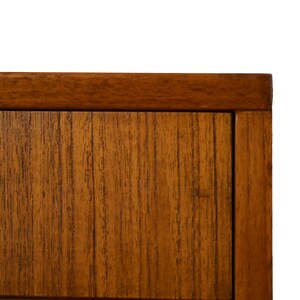 Original 1960s Scandinavian Vintage Teak Wall Cabinet Flip-Down Doors image 5