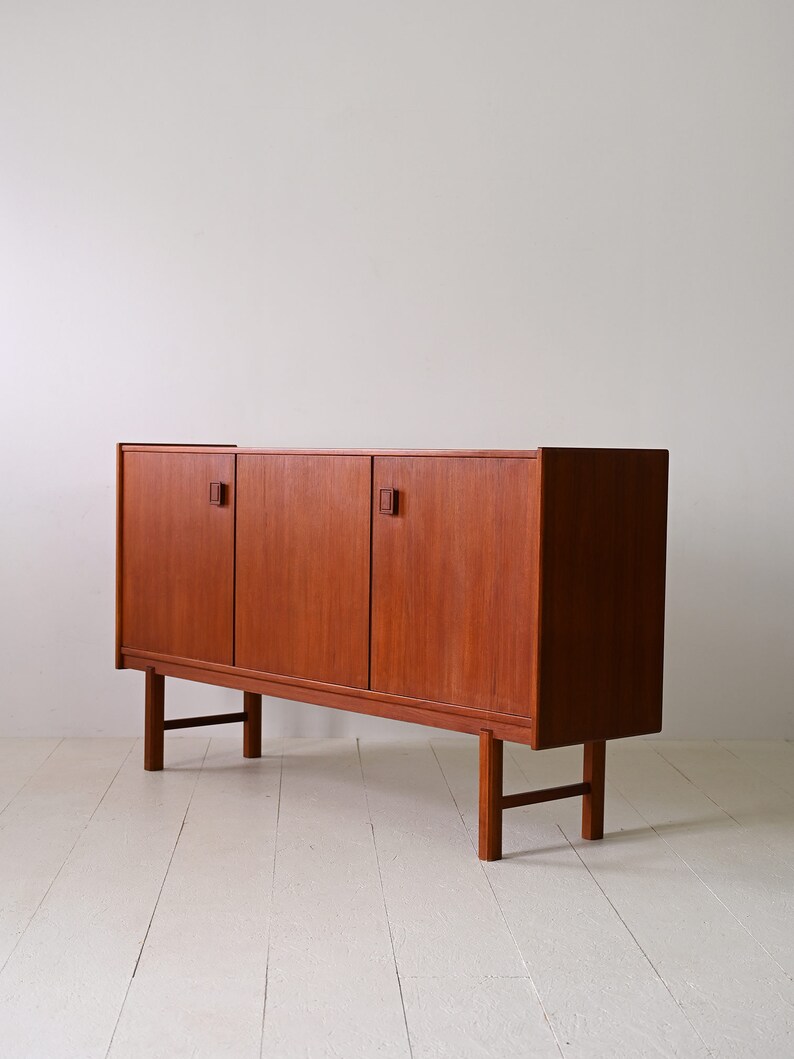 1950s Scandinavian Teak Sideboard Classic Design, Timeless Elegance image 4