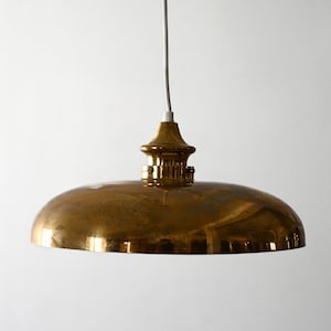 Hans-Agne Jakobsson Brass Pendant Lamp for Markaryd, 1960s Scandinavian Design