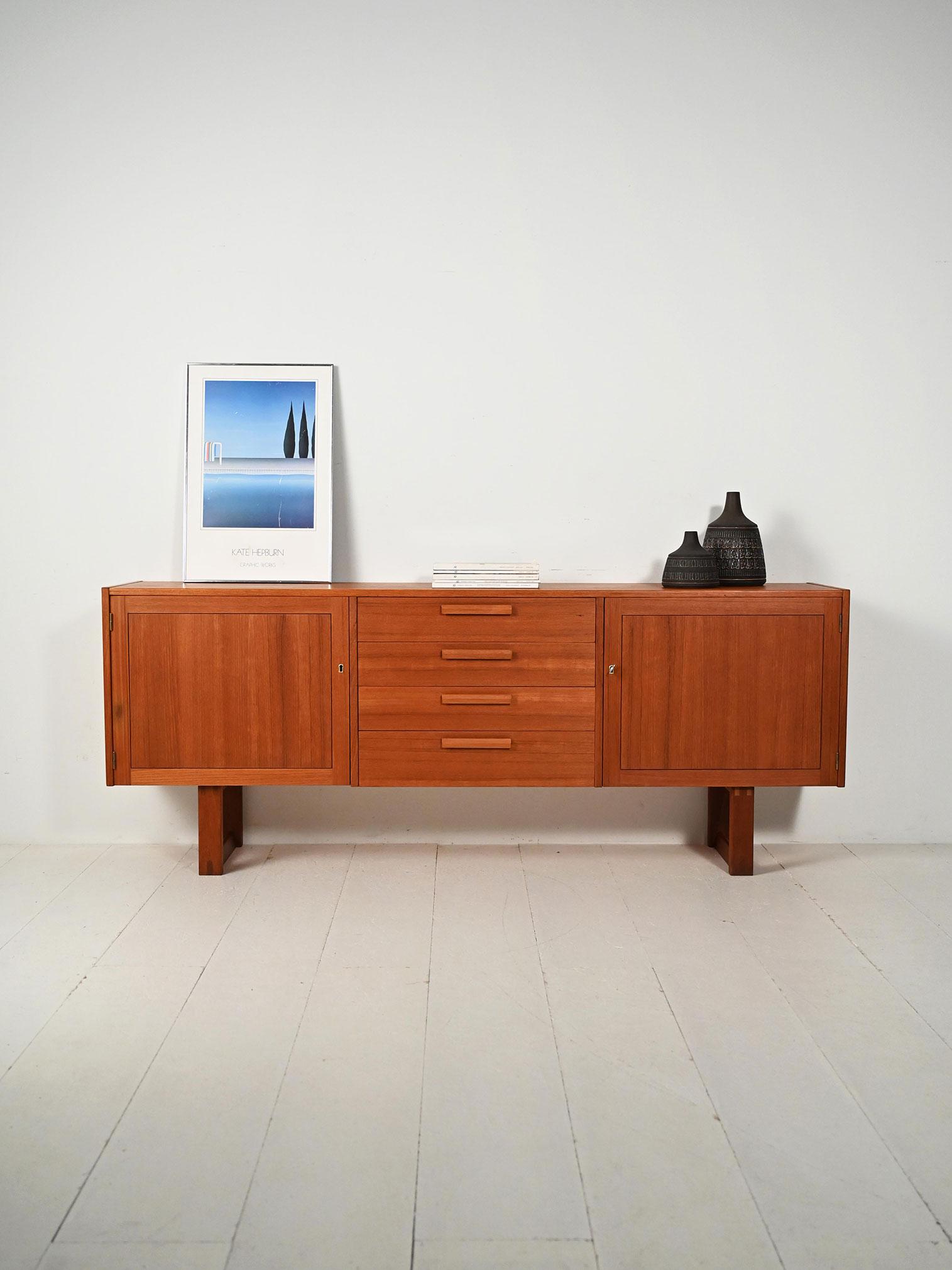 Scandinavian Teak Sideboard “domi Monté” by Nils Jonsson for
