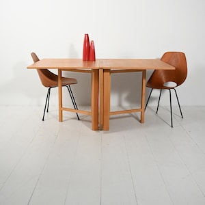 Bruno Mathsson “Maria Flap” Folding Table 1969, Mid-Century Scandinavian Oak Design