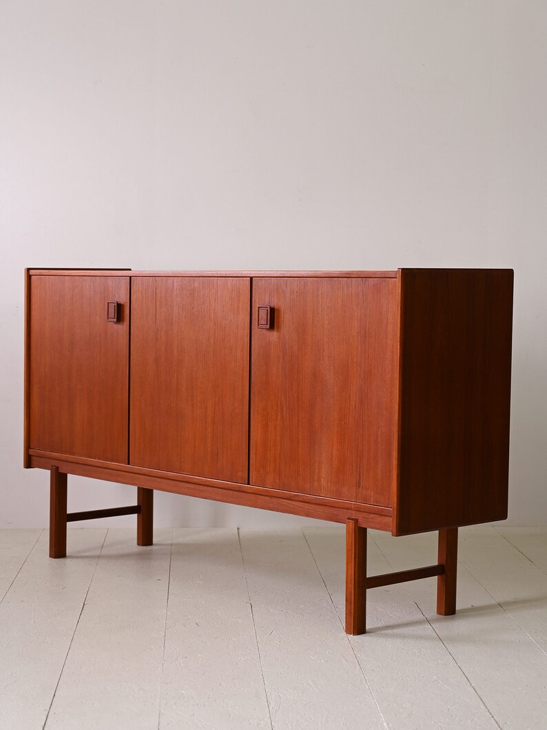 1950s Scandinavian Teak Sideboard Classic Design, Timeless Elegance image 6