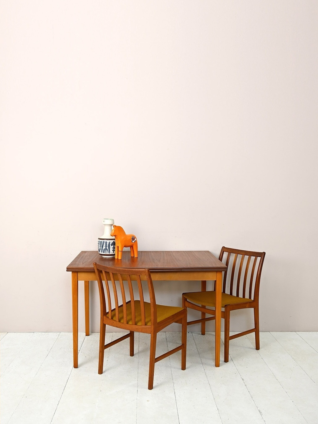 Mid Century Scandinavian Wood Table photo