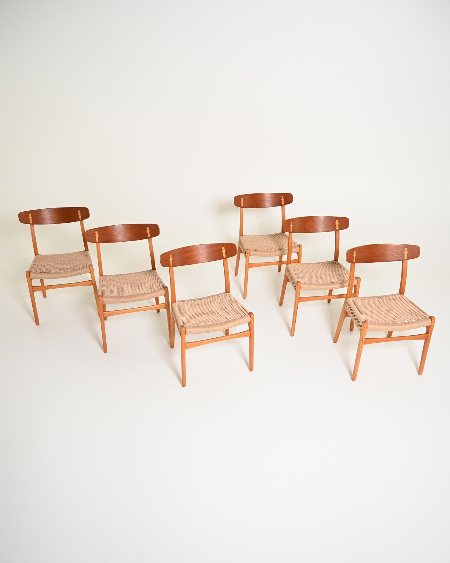 Set of 6 CH23 Dining Chairs by Hans J. Wegner for Carl Hansen