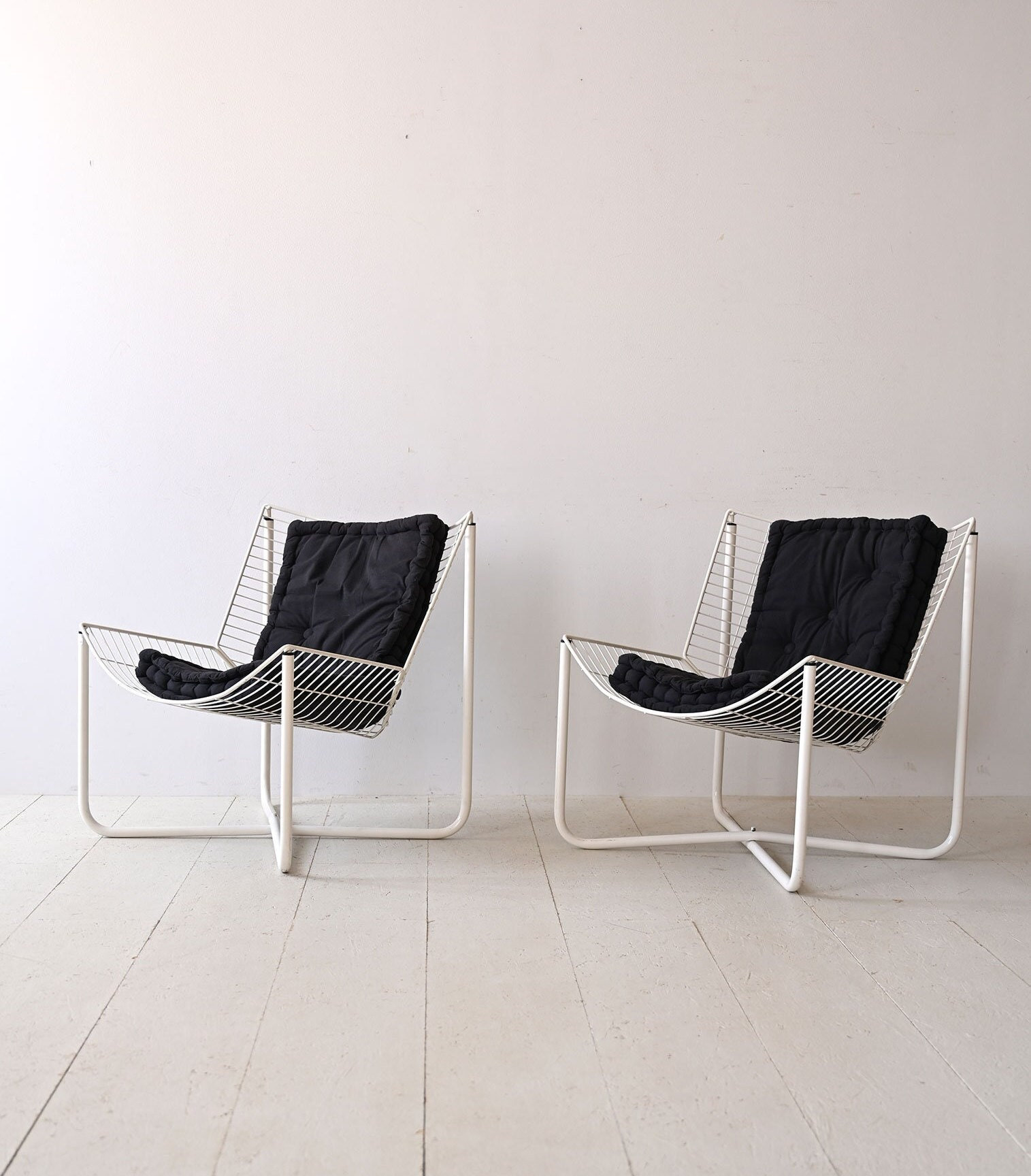 Pair of Vintage IKEA Metal Armchairs by Niels Gammelgaard