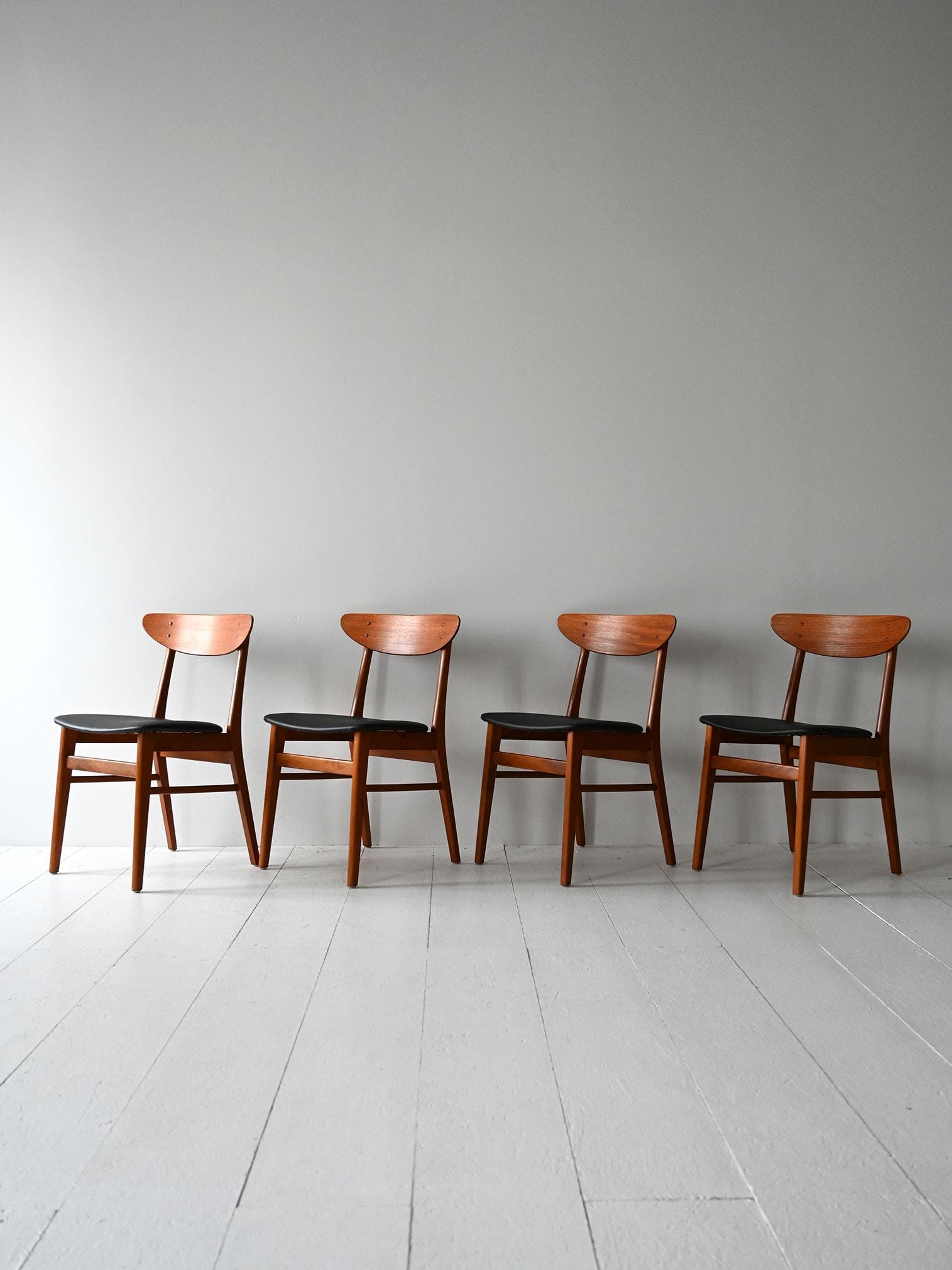Farstrup chair teak vintage 1960s？　② Set of 4 Danish Teak Dining Chairs by Farstrup – 1960s Vintage Mid