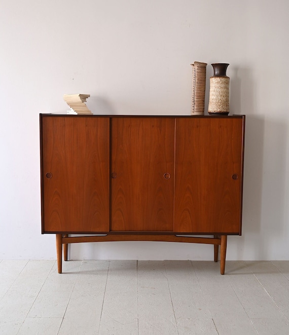 Elegant 1960s Danish Teak Sideboard | Vintage Scandinavian