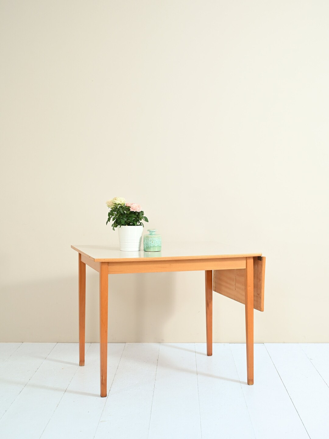 Midcentury Danish Design Oak and Formica Extendable Vintage ...