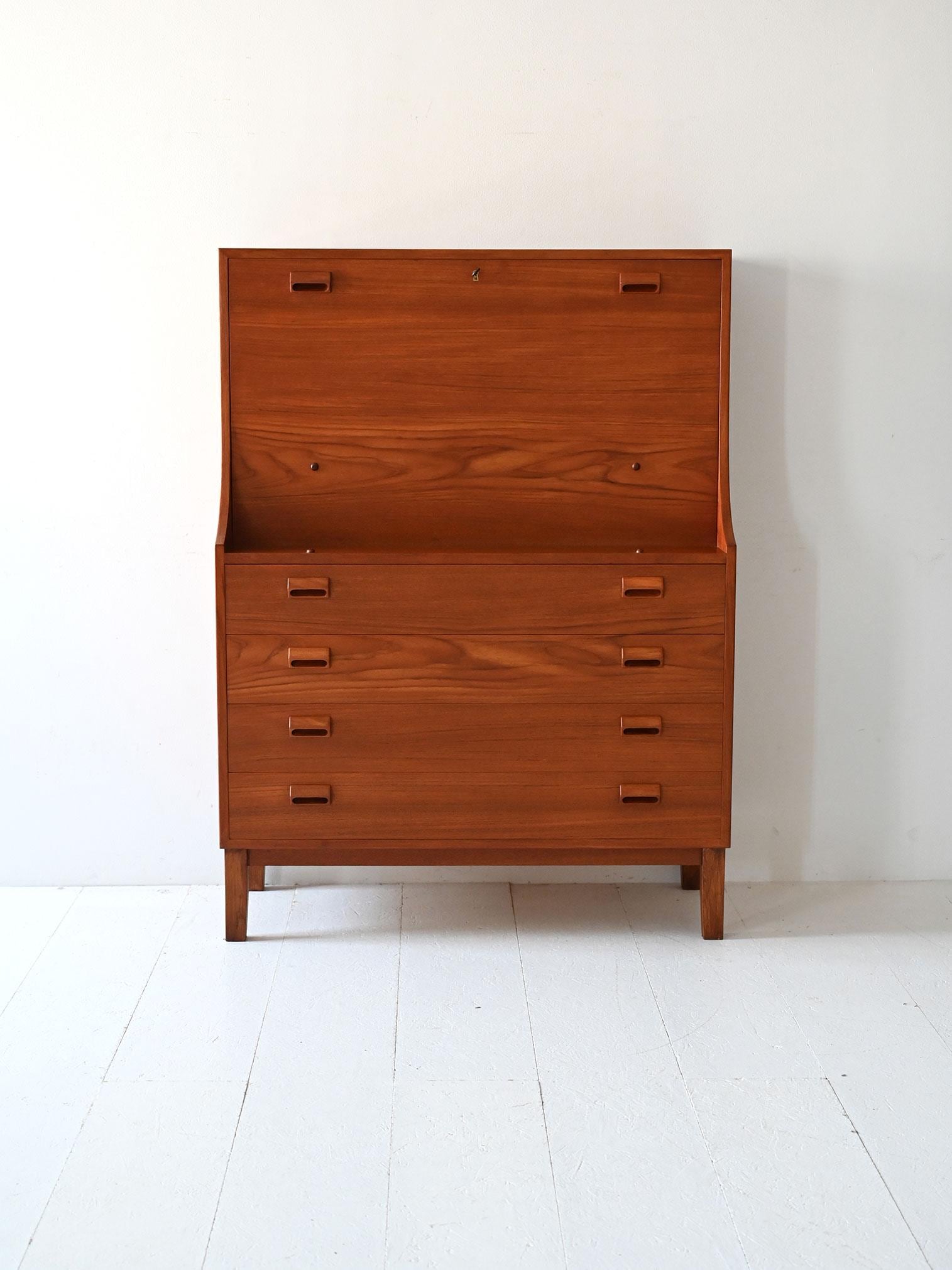 1960s Danish Teak Secretary Desk by Børge Mogensen for Søborg
