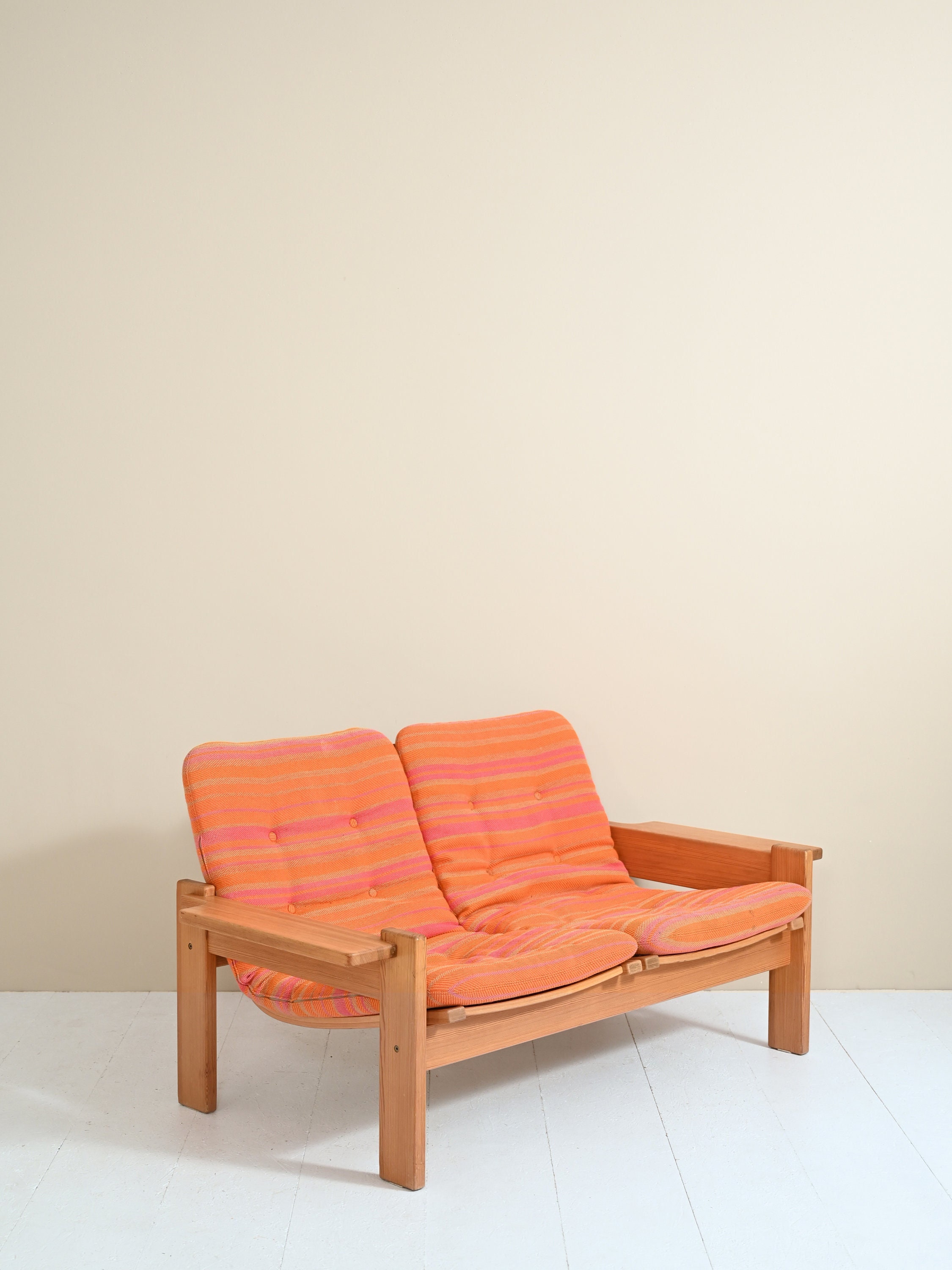70s wood frame couch for sale deals